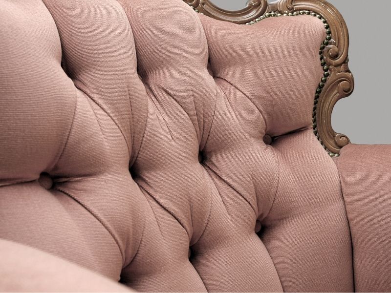 Biedermeier Sofa in rosa